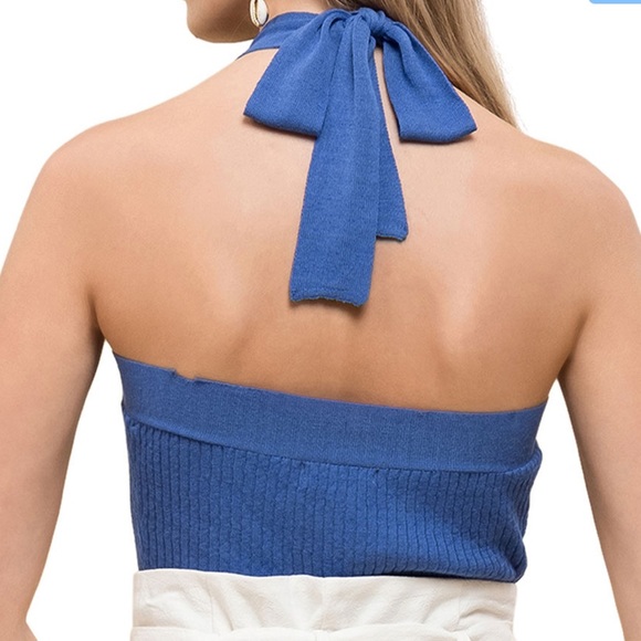NWT! Neiman Marcus Moon River Halter Neck Top - Picture 2 of 3